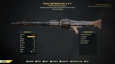 Furious Explosive 90 Light Machine Gun