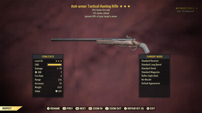 Anti Armor 25/15 Hunting Rifle
