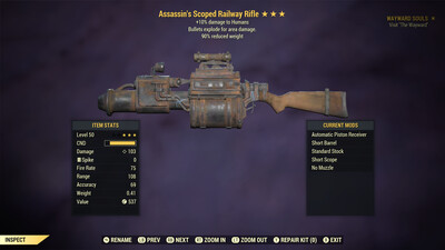 Assassins Explosive 90 Railway Rifle