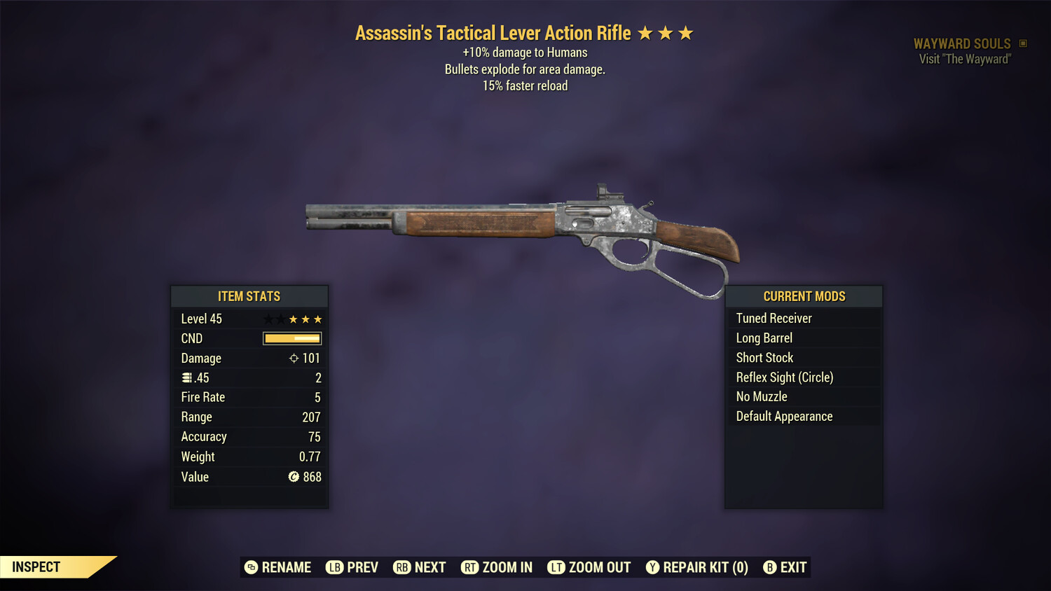 Assassins Explosive 15 Lever Action