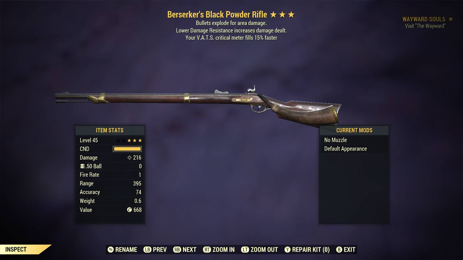 Berserkers Explosive 15 Black Powder Rifle