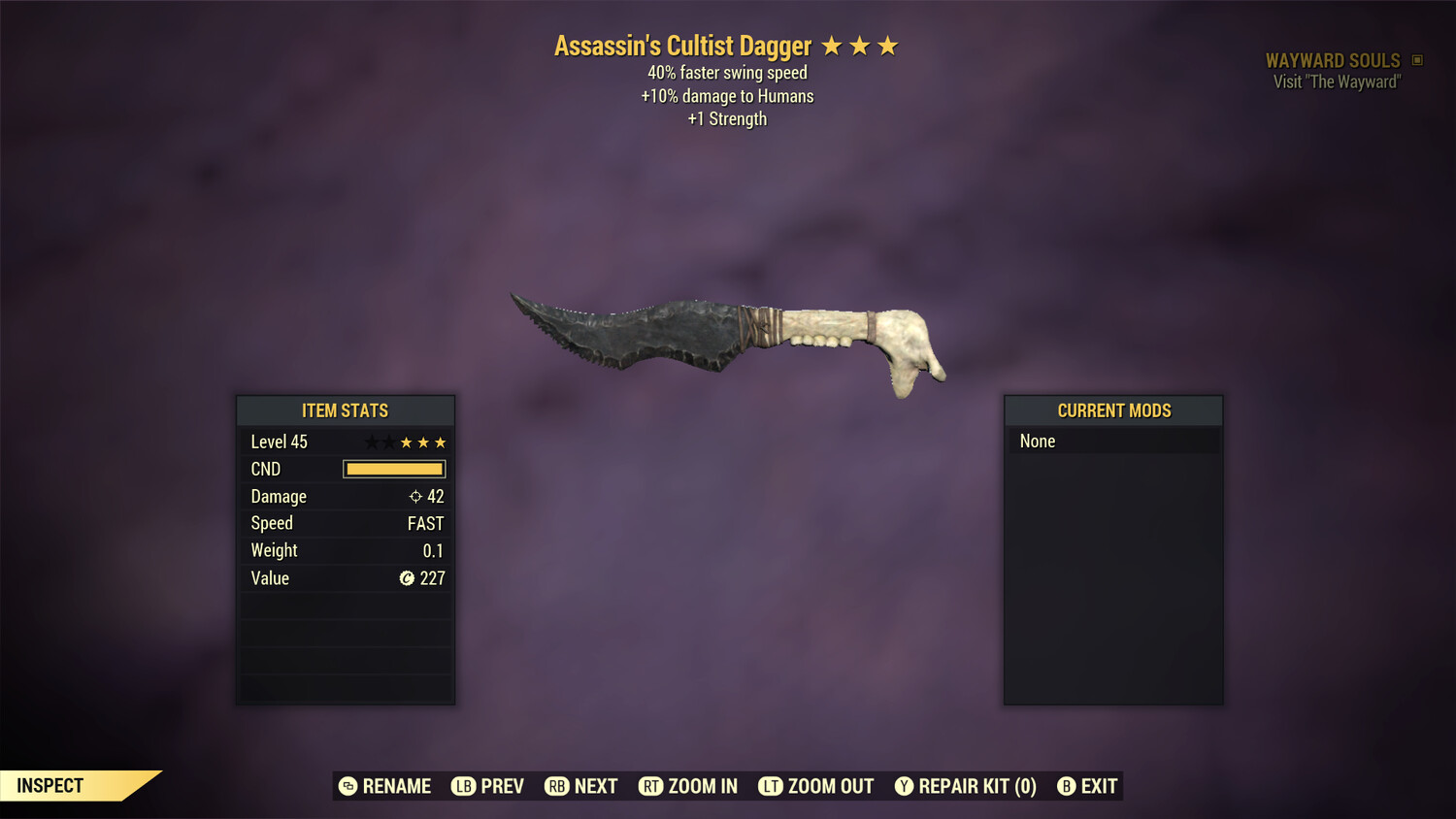 Assassins Cultist Dagger 1S SS