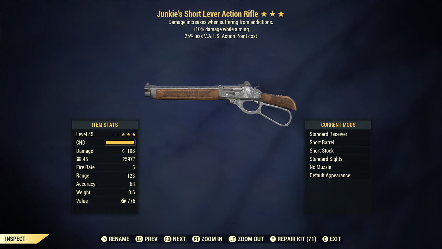 Junkie 10/25 Lever Action