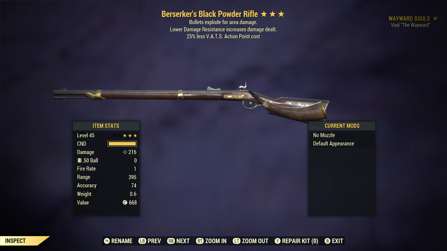 Berserkers Explosive 25 Black Powder Rifle Legacy Range 