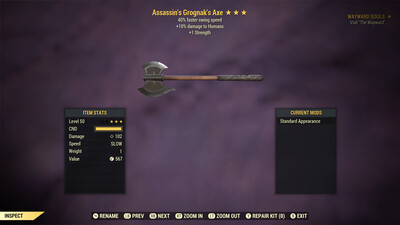 Assassins 1S/SS Grognak Axe