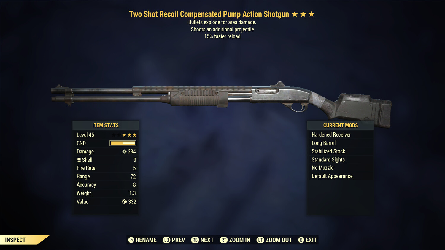 Two Shot Explosive 15r Pump Action Shotgun