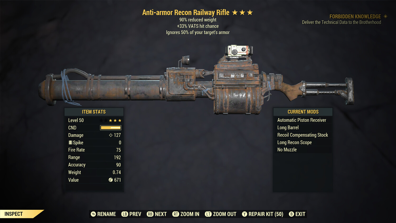 Anti Armor 33/90 Railway Rifle