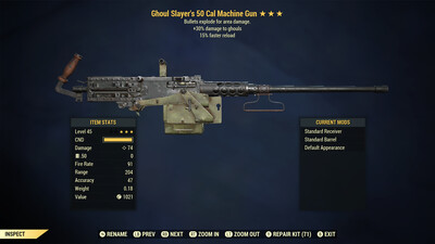 Ghoul Slayers Explosive 15r 50-Cal Machine Gun
