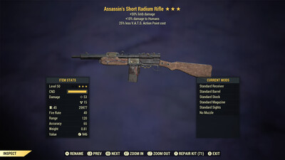 Assassins 50L/25 Radium Rifle