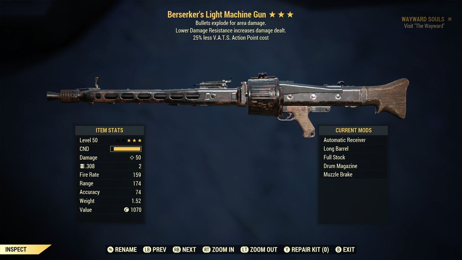 Berserkers Explosive 25 Light Machine Gun