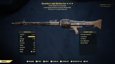 Berserkers Explosive 25 Light Machine Gun