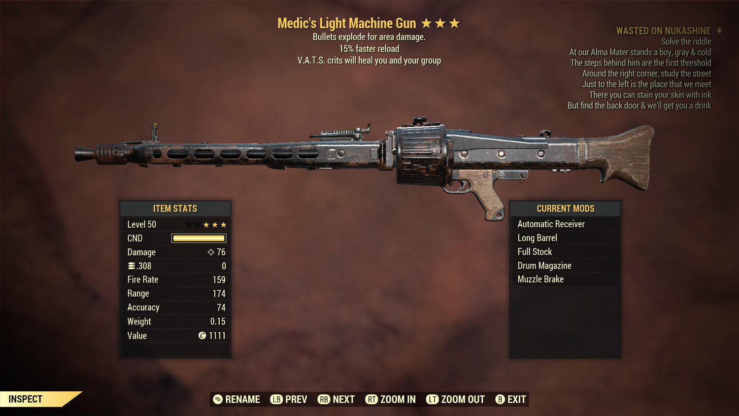 Medics Explosive 15r Light Machine Gun