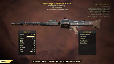 Medics Explosive 15r Light Machine Gun