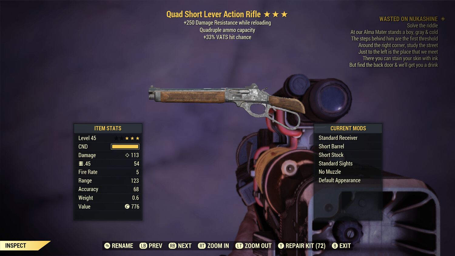 Quad 33/250 Lever Action