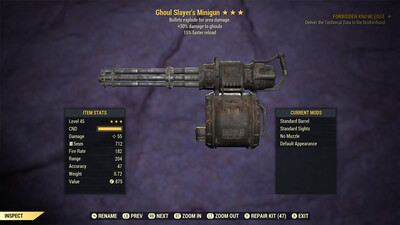 Ghoul Slayers Explosive 15 Minigun