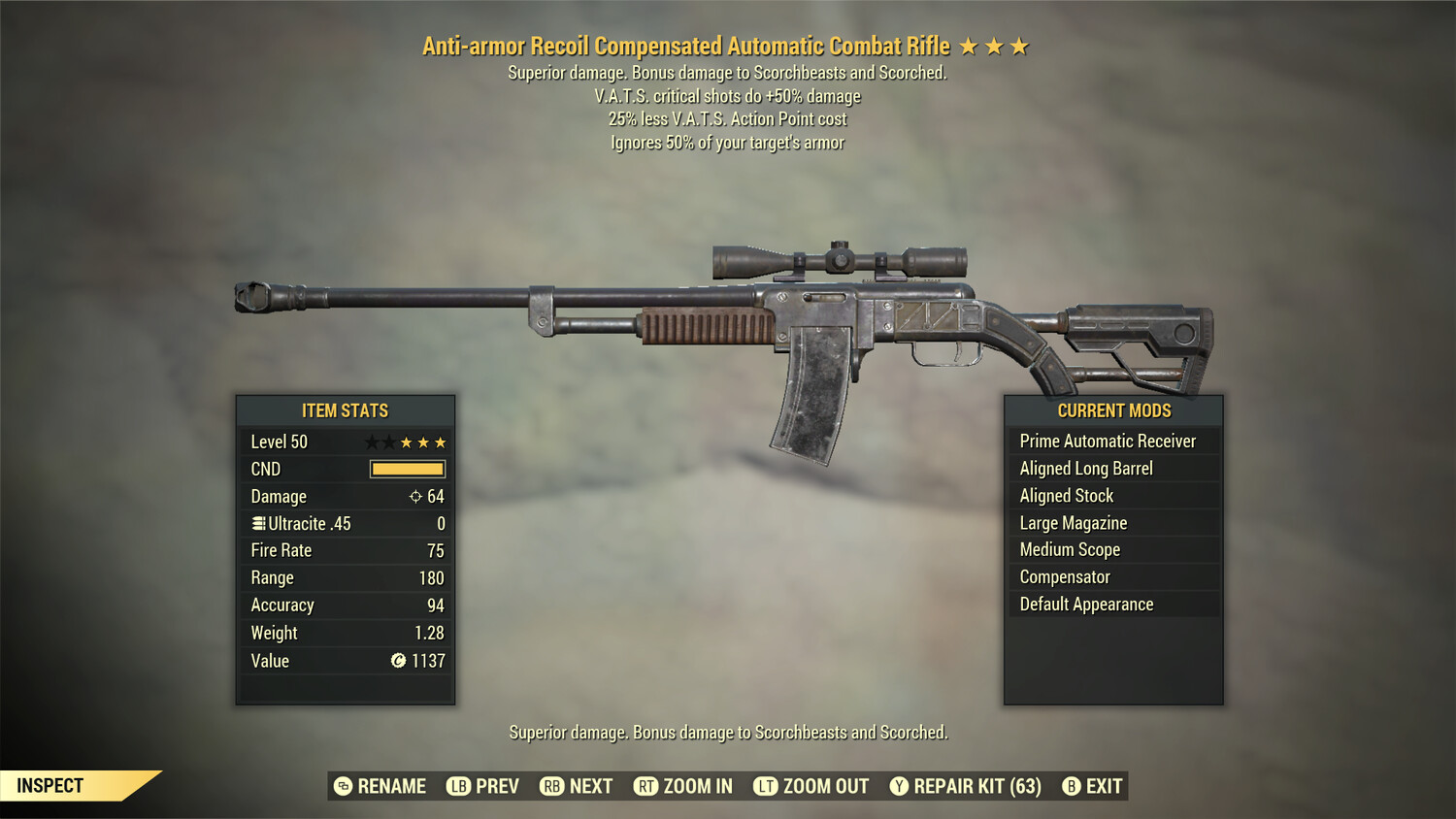 Anti Armor 50/25 Combat Rifle