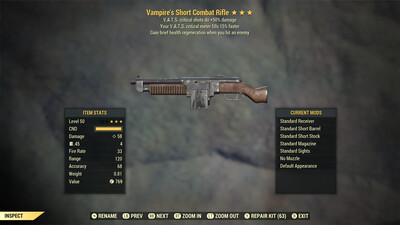 Vampire 50/15 Combat Rifle