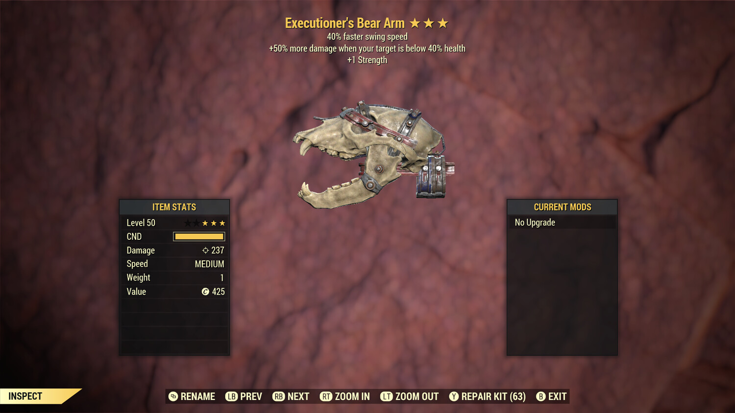 Executioners 1S SS Bear Arm