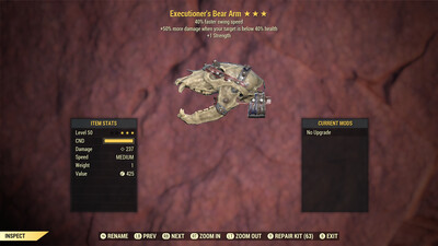 Executioners 1S SS Bear Arm