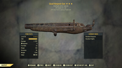 Quad 25/25 Harpoon Gun
