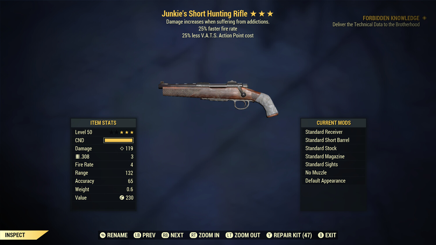 Junkie 25/25 Hunting Rifle