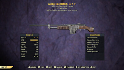 Vampire 50/15 Combat Rifle