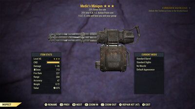 Medic 25/25 Minigun