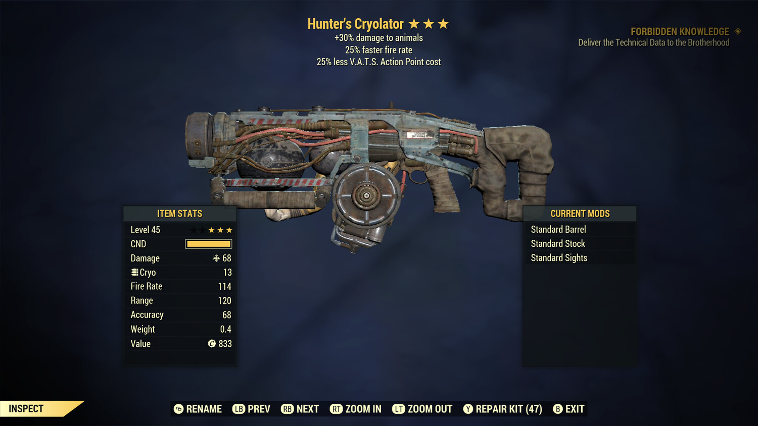 Hunter 25/25 Cryolator