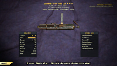 Stalkers Explosive 50 Gatling Gun