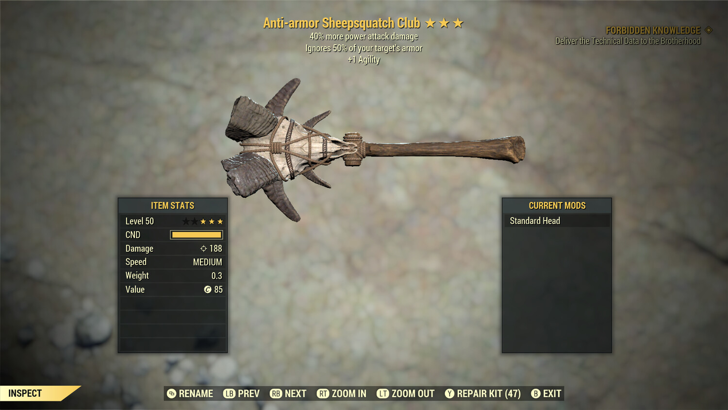 Anti Armor PA/1A Sheepsquatch Club