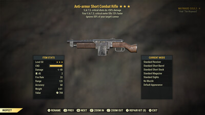 Anti Armor 50/15 Combat Rifle