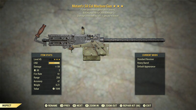 Medic Explosive FMS 50 Cal Machine Gun