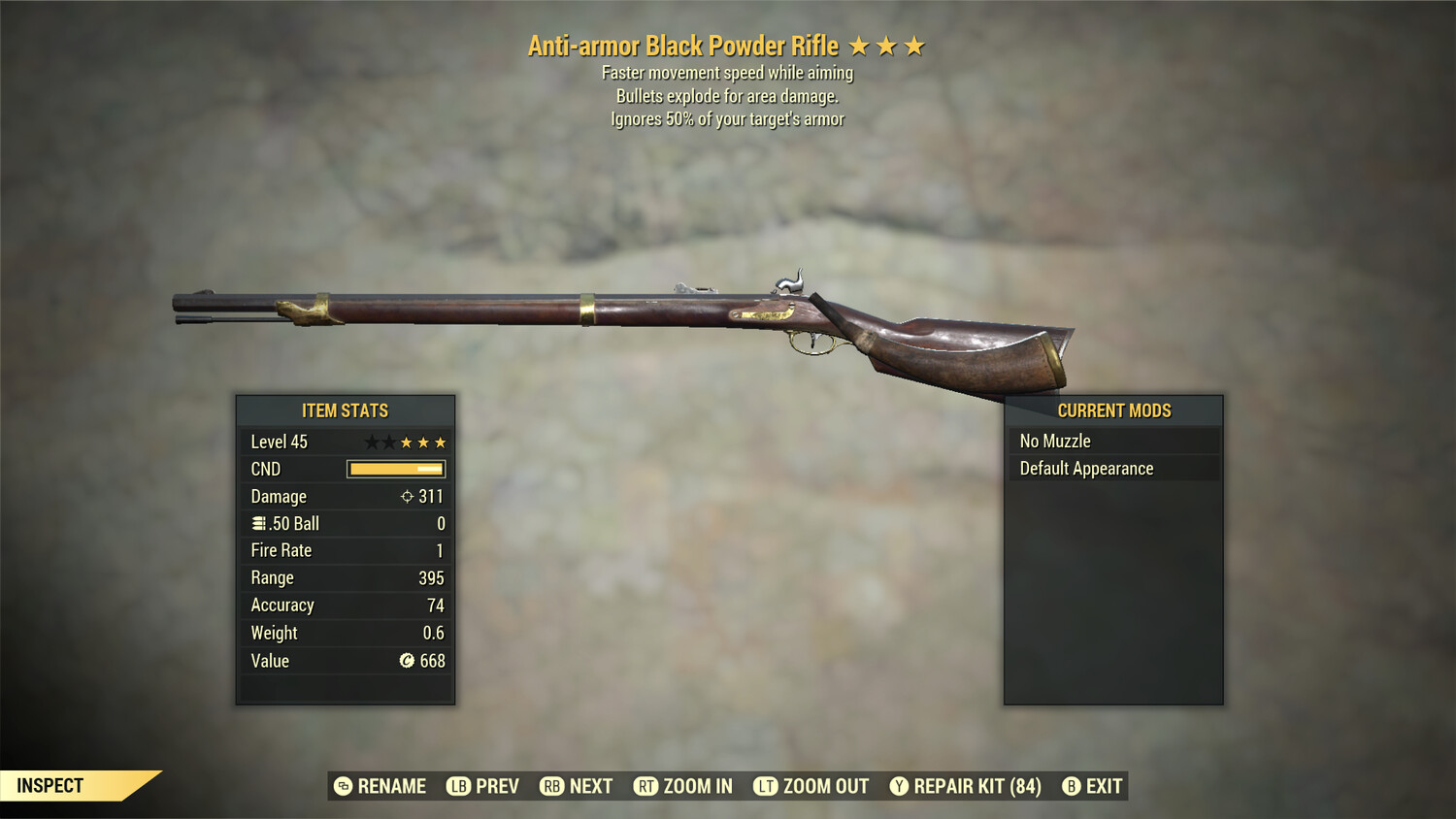 Anti Armor Explosive FMS Black Powder Rifle