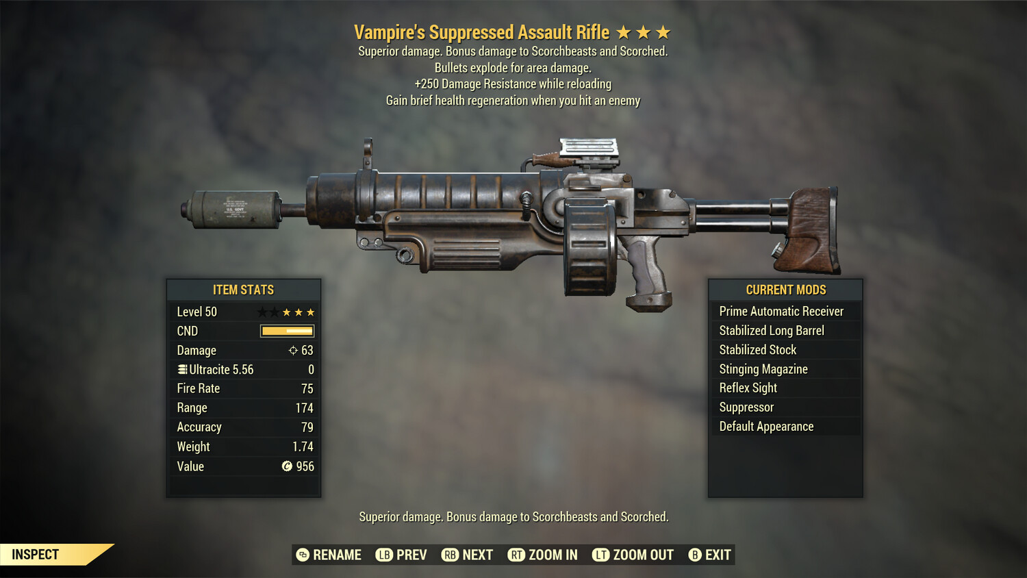 Vampire Explosive 250 Assault Rifle