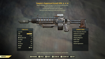 Vampire Explosive 250 Assault Rifle