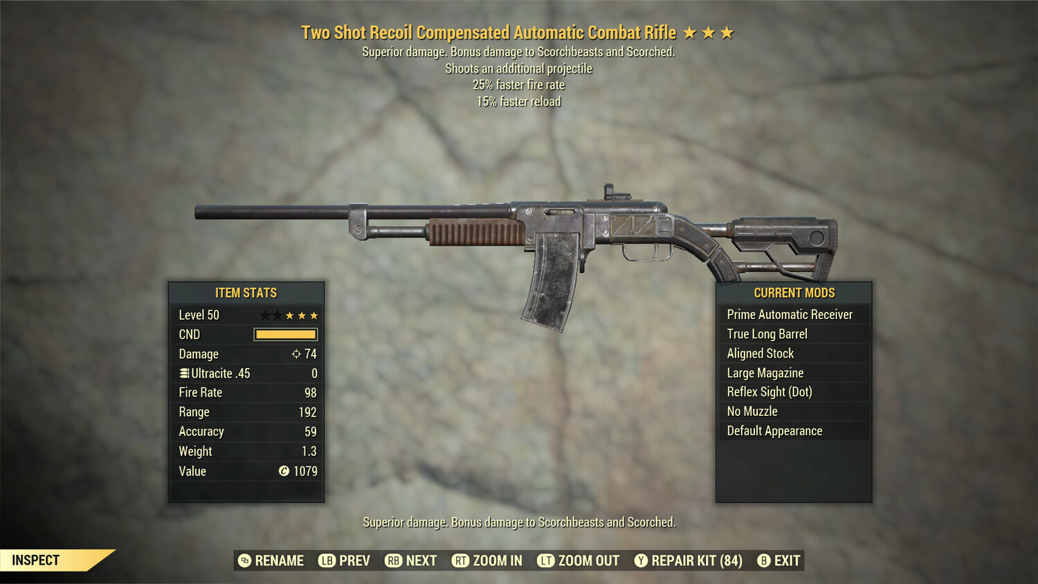 Two Shot 25/15r Combat Rifle