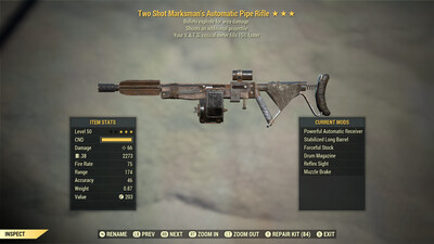 Two Shot Explosive 15 Pipe Rifle