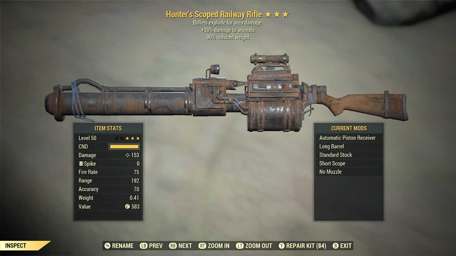 Hunters Explosive 90 Railway Rifle