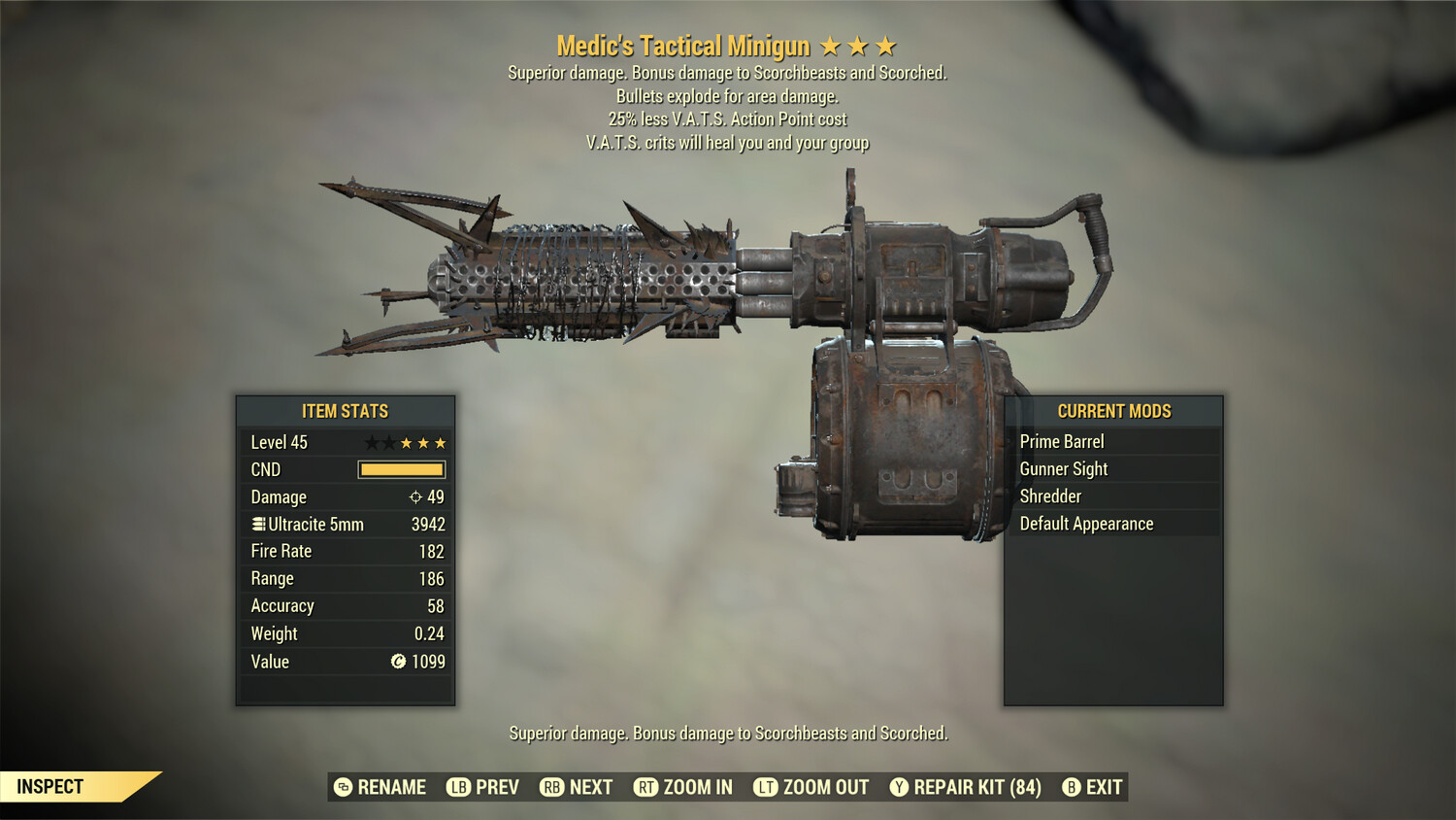 Medics Explosive 25 Minigun