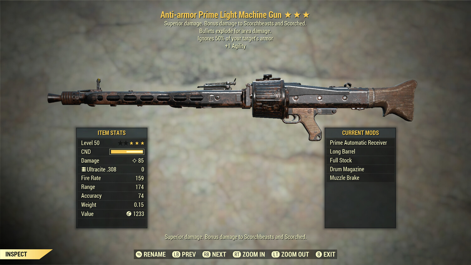 Anti Armor Explosive 1A Light Machine Gun