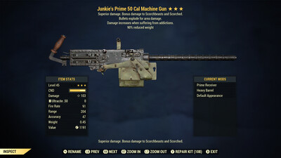 Junkies Explosive 90 50-Cal Machine Gun