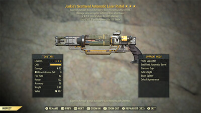 Junkie 50/15 Laser Rifle