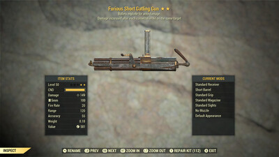 Furious Explosive Gatling Gun