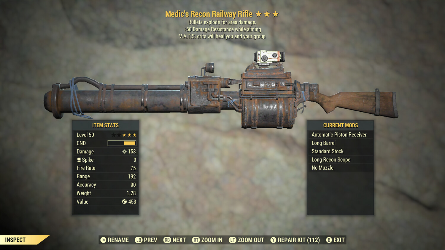 Medics Explosive 50 Railway Rifle