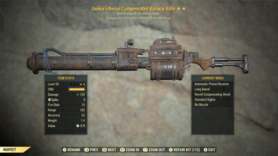 Junkie Explosive Railway Rifle