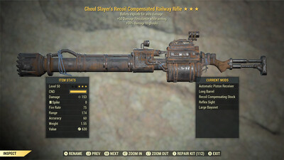 Ghoul Slayers Explosive Fms Railway Rifle