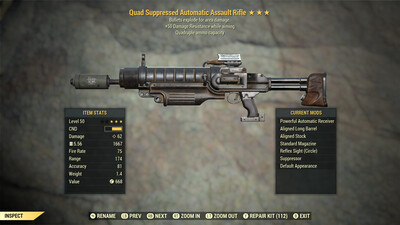 Quad Explosive 50 Assault Rifle