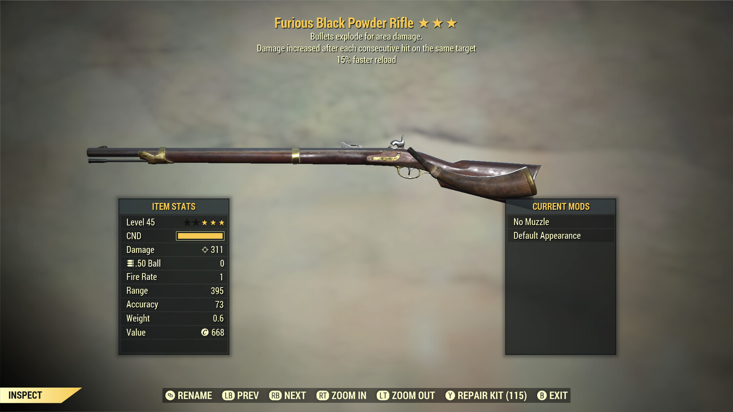 Furious Explosive 15 Black Powder Rifle