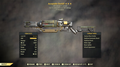 Legacy Acceptable Overkill