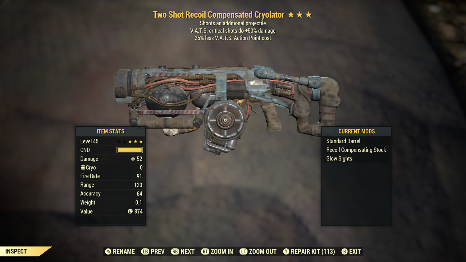 Two Shot 50/25 Cryolator